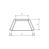 Beton Konus zentrisch Ø 80 cm d1 60 H 50 W 8 cm 