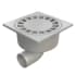 BGS PVC Bodenablauf quadratisch 150 x 150 mm Auslauf horizontal