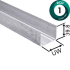 Rigips RigiPROFIL U-Wandprofil RP-UW 150 mm 4,0 m Ultrasteel