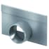 ACO Multiline V100E Stirnwand Rinnenende 8 cm mit Stutzen DN/OD50 mm Edelstahl