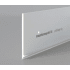 Abziehprofil Mauerkrone R5 gelocht weiss Hart-PVC  50 x 2 x R 5 mm 2.5 m
