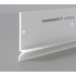 Abziehprofil Mauerkrone R15 gelocht weiss Hart-PVC 50 x 2 mm x R 15 2.5 m