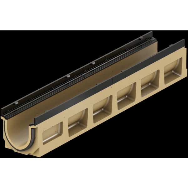 ACO SD100 Rinne Typ 10 mit Gefälle 0.5% 1000 mm Guss-thumbnail