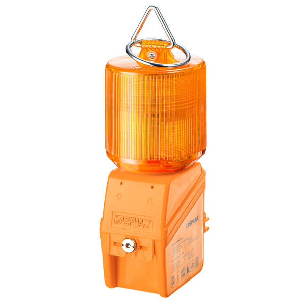 Baustellen-Warnleuchte "ASPHALT" AP20 mit Schlüssel, ohne Batterie-thumbnail