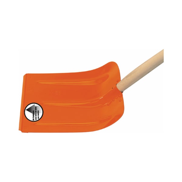 Schneeschaufel Alu Orange mit Stahlkante-thumbnail