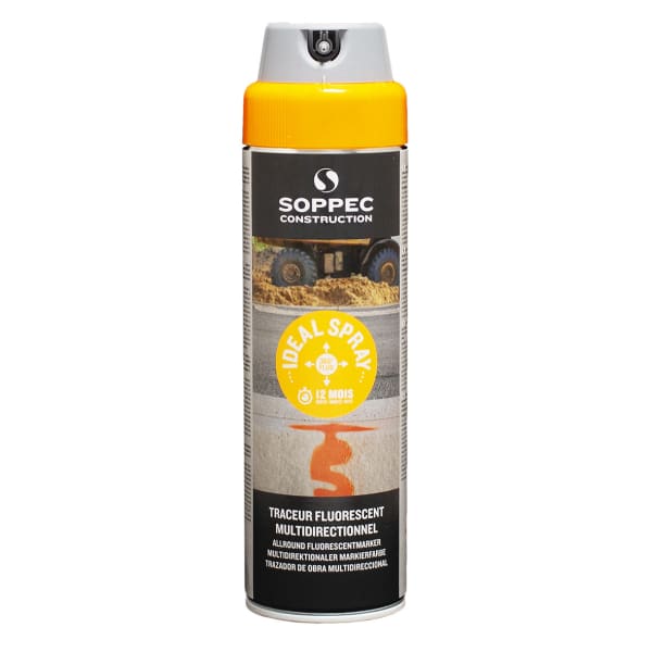 Markierspray IDEAL SPRAY 360°, orange fluoreszierend, Inhalt: 500 ml-thumbnail
