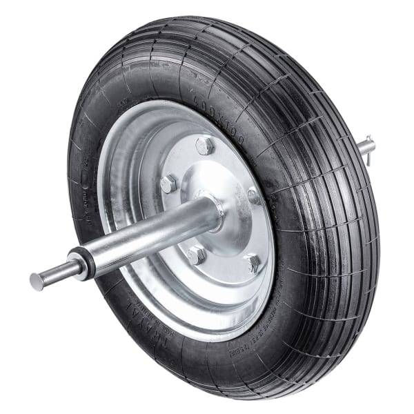 Pneurad 4.00 x 8" zu Spitzbodenkarrette Nabe mm: 360, Bolzen mm: 465-thumbnail