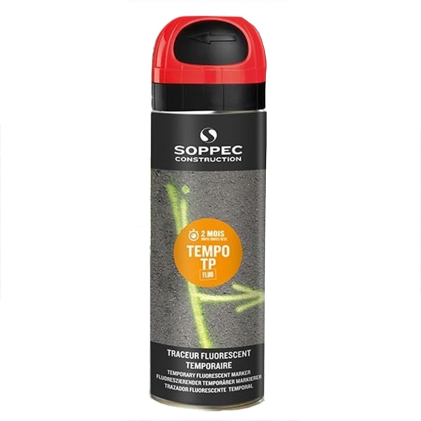 Markierspray TEMPO TP, rot fluoreszierend, Inhalt: 500 ml-thumbnail