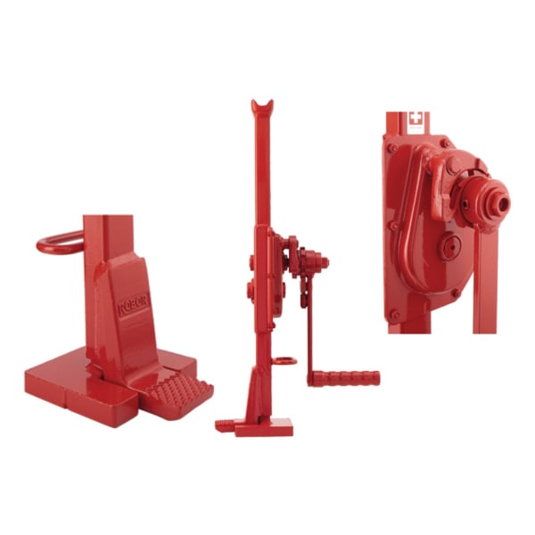 Stahlwinden ROBOR, Serie 10, 5,0 t mit Sicherheitskurbel, mit versenkter Klaue-thumbnail