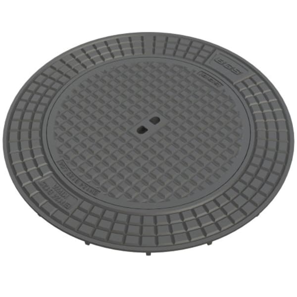 BGS Vollguss-Abdeckung Nr. 115-80 mit Handgriff B125-thumbnail