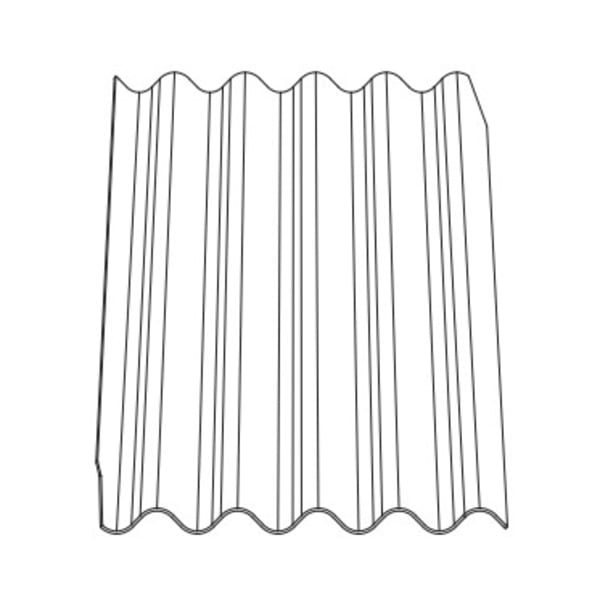 Swisspearl Ondapress 1250/920 mm Typ L mit Eckschnitt Natura Anthracite 6512  -thumbnail