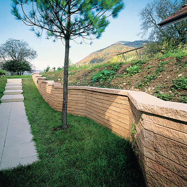 MURSEC Trockenmauerstein Standardelement granit-grau gespalten L 60 B 40 H 8 cm-thumbnail