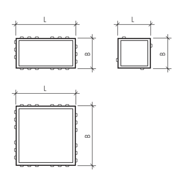 CARENA Pflasterstein grau glatt gefast L 12.5 B 12.5 H 6 cm -thumbnail