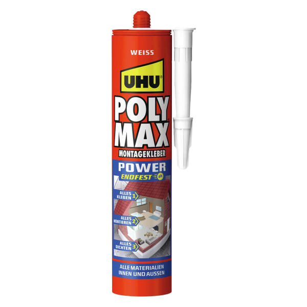 UHU Montagekleber Poly Max Power 435 g weiss-thumbnail