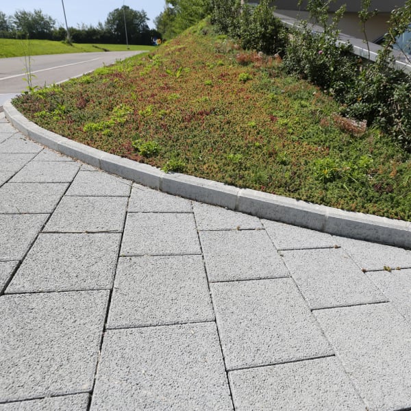 Stellplatte grau glatt beidseitig gefast L 100 cm B 8 cm H 25 cm -thumbnail