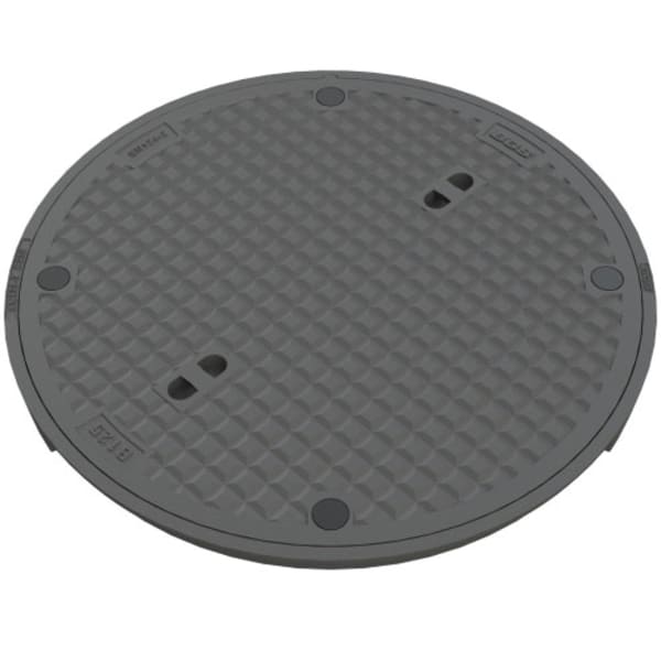 BGS Vollguss-Abdeckung Nr. 135-80 mit Handgriff verschraubt B125-thumbnail