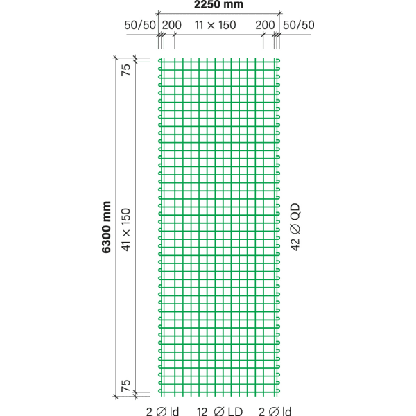 ruwa artec 500 Matte B 257.63 B500A 6.30 x 2.25 m-thumbnail