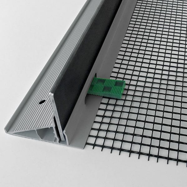 Steinfix Randabschluss-Profil Stahl Netz grau 110 x 50 mm 2 m-thumbnail
