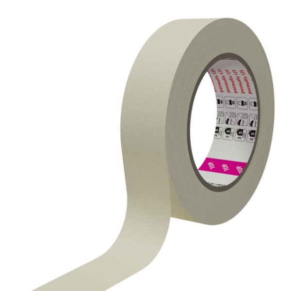 Permafix 125 Krepp Abdeckband Papier 25 mm x 50 m-thumbnail