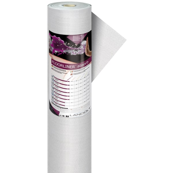 FLN Floorliner absorb 205 g/m2 weiss 2 x 50 m-thumbnail
