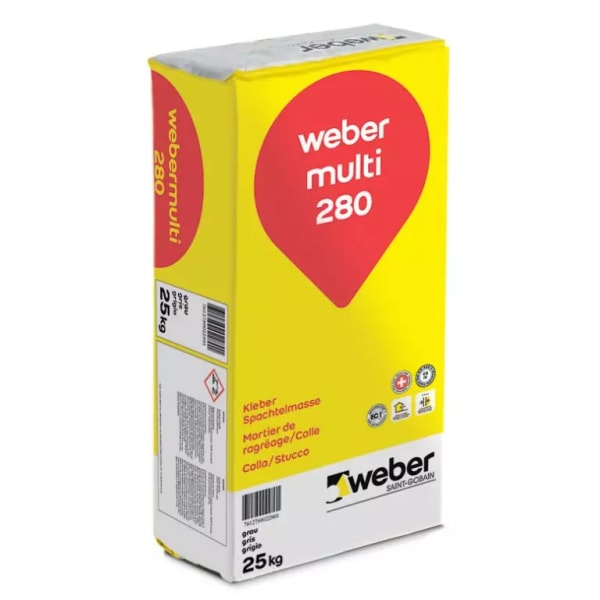 Weber multi 280 Kleber-/Spachtelmasse und Haftbrücke 25 kg-thumbnail