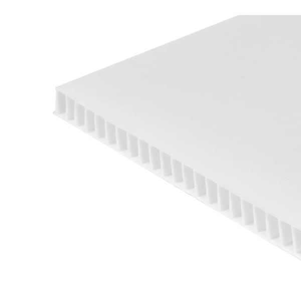 TEGUFRONT PP Bauwandplatte 10 mm 2.40 x 2.10 m weiss 1-Kammer Platte 1800g / m2-thumbnail