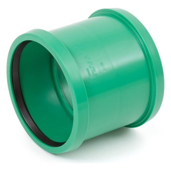 Rehau PP Doppelsteckmuffe Ø 150 (160) SN8 (grün)-thumbnail