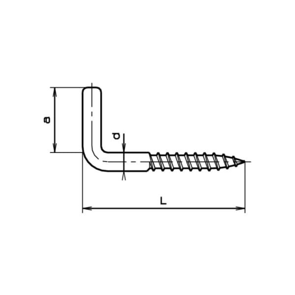 bestaPAC Winkelholzschraube weiss 3.8 x 60 mm 5 Stk.-thumbnail