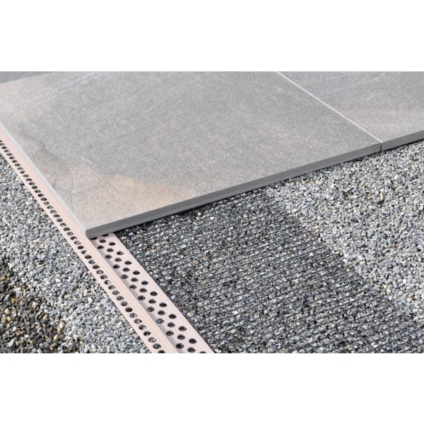 Steinfix Randabschluss-Profil h10 Netz beige-grau gelocht 75 x 10 mm 2 m-thumbnail