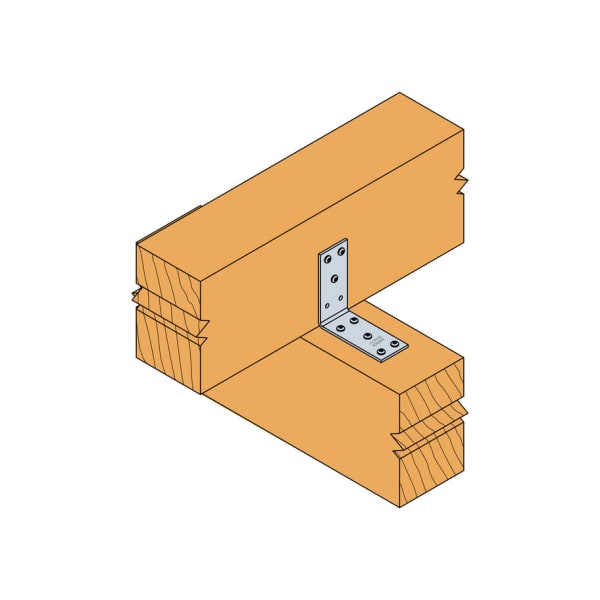 SST Winkelverbinder Stahl feuerverzinkt ABB40390 93 x 93 x 40 x 3 mm-thumbnail