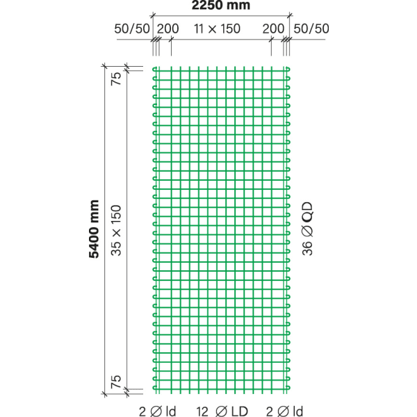 ruwa artec 500 Matte B 335.54 B500A 5.40 x 2.25 m-thumbnail