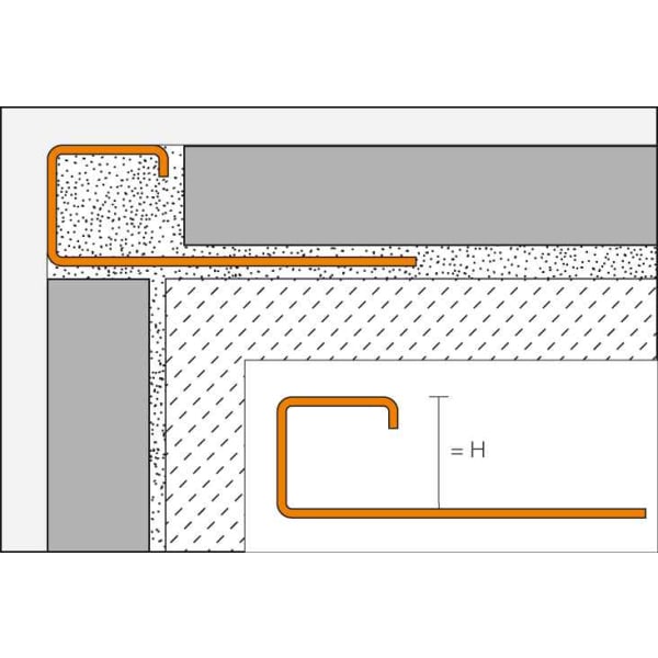 Schlüter Quadec E 100 Edelstahl 2,5 m-thumbnail