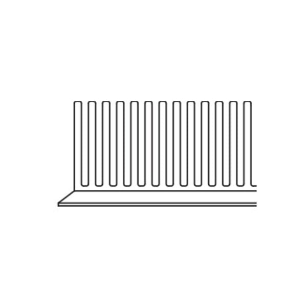 Traufentlüftungskamm 60 mm anthrazit 1.0 mm Länge100 cm-thumbnail