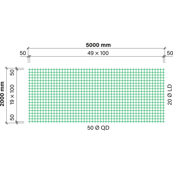 ruwa K-Matte K 196 B500A 5 x 2 m-thumbnail