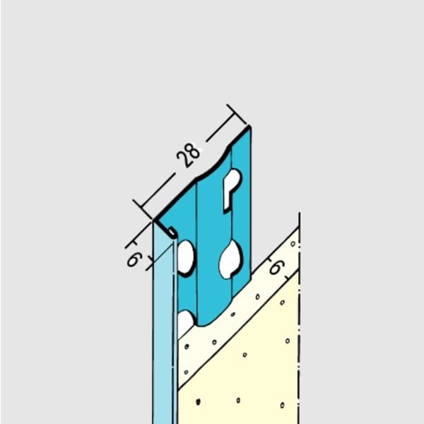 Protektor Abschlussprofil 1216 250 cm 6 mm -thumbnail