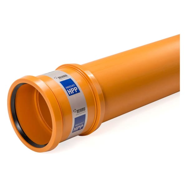 Rehau HPP SN16 Rohr mit Steckmuffe Ø 250 6 m (orange)-thumbnail