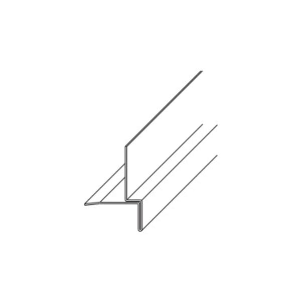 Leibungsprofil Aluminium farblos eloxiert Steghöhe 18 mm Länge 2800 mm-thumbnail