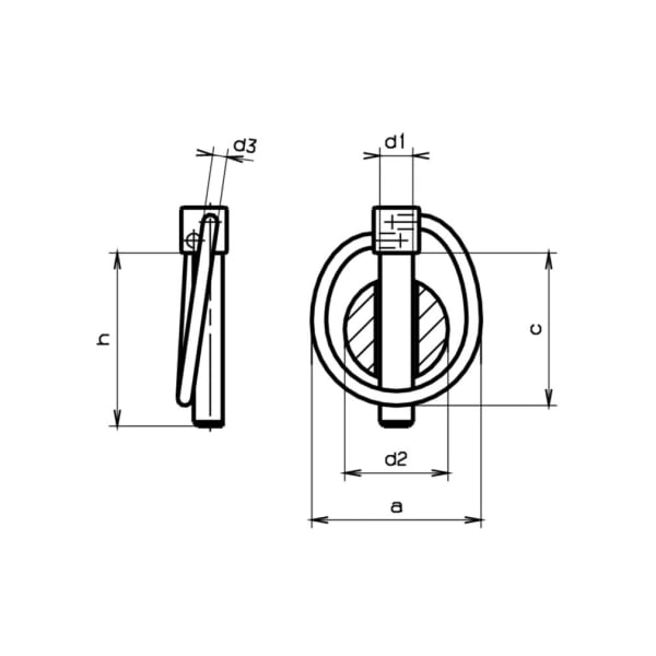 bestaPAC Klappsplinten verzinkt 6 x 3.4 x 42 mm 4 Stk.-thumbnail