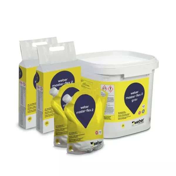 Weber master-flex 2 2K-Rapid-Klebemörtel Grau 25 kg-thumbnail