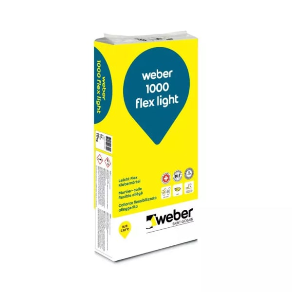 Weber 1000 Flex Kleber light grau 15 kg-thumbnail