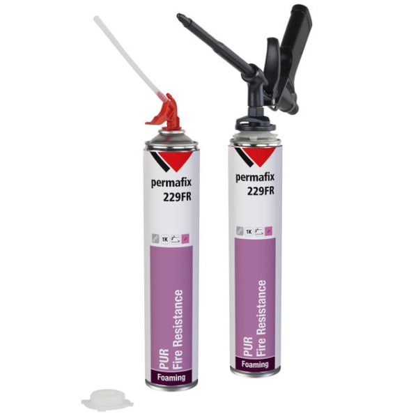 Permafix 229 FR Brandschutzschaum PUR Rot 750 ml-thumbnail