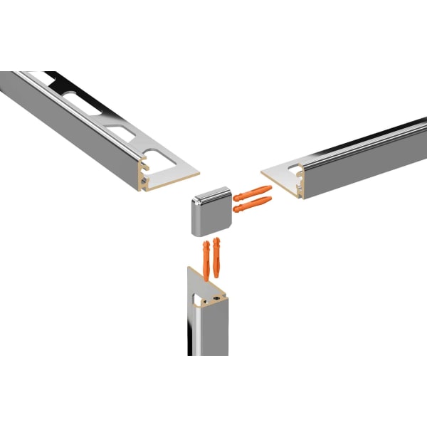 Schlüter Jolly MC 100 Messing verchromt 2,5 m-thumbnail