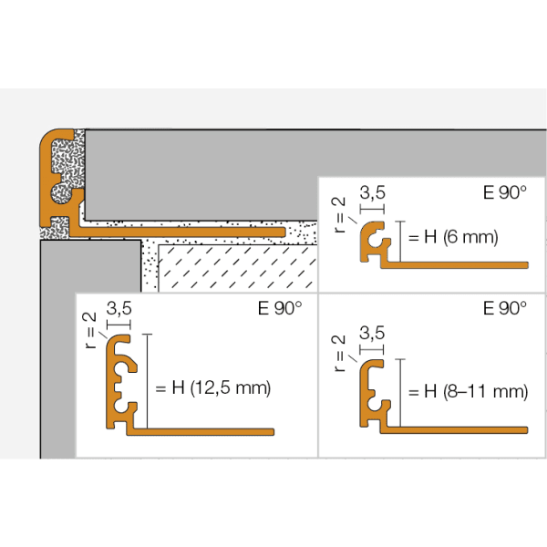 Schlüter Schiene AC 80 Alu BH bahama 2,5 m-thumbnail