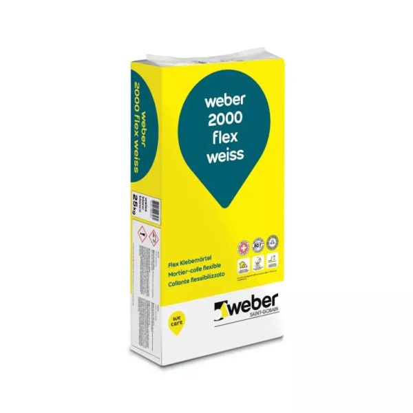 Weber 2000 Flex Fliesenkleber Weiss 25 kg-thumbnail