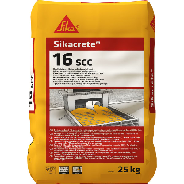 Sikacrete-16 SCC Trockenbeton 0-16 mm 25 kg-thumbnail