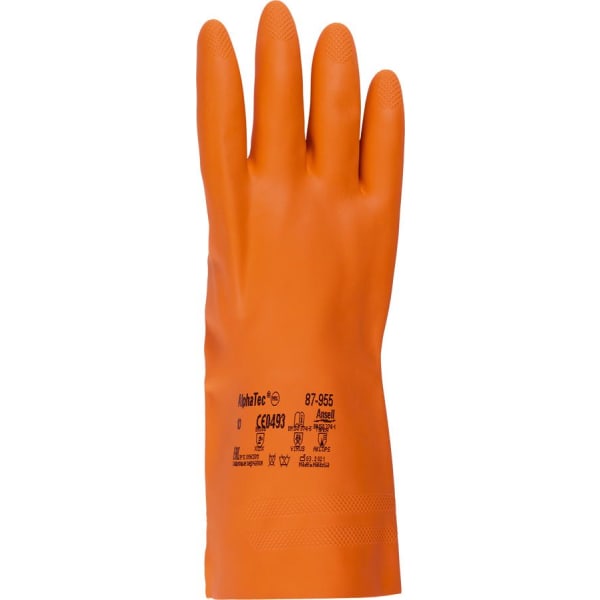 Schutzhandschuhe Extra Naturlatex orange Grösse 9 1/2-10-thumbnail