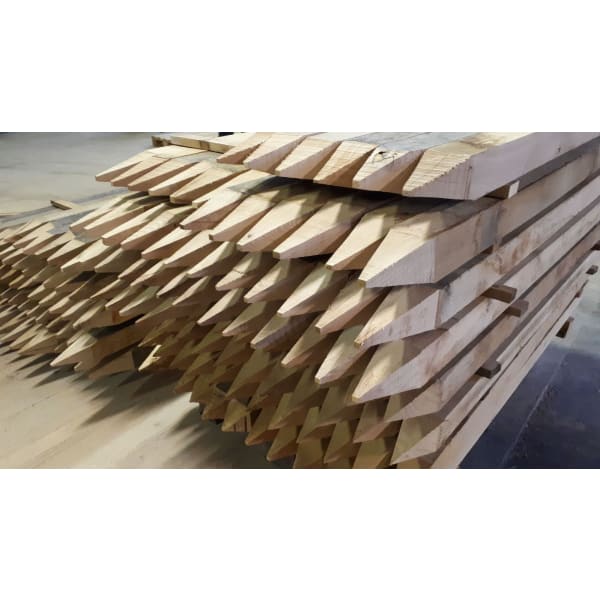 Eichenpfahl 4-Seitig gespitzt 10 x 10 x 160 cm-thumbnail