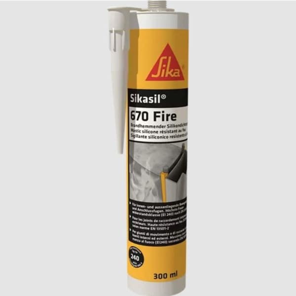Sikasil-670 Fire Brandschutzdichtstoff weiss 300 ml-thumbnail
