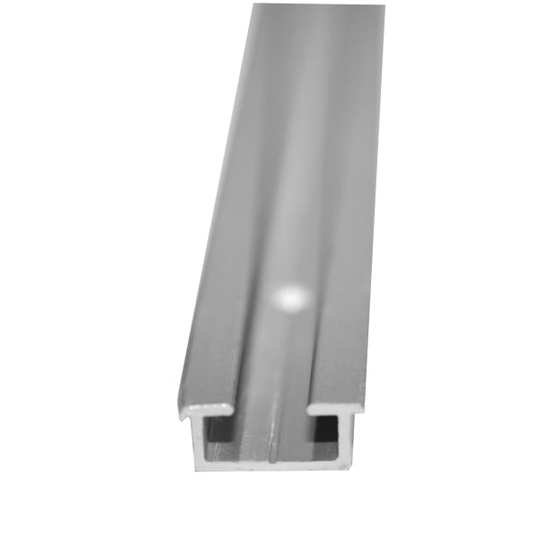 FERROPAR Vorhangschiene A2 eloxiert gelocht zum einnuten 6 m-thumbnail