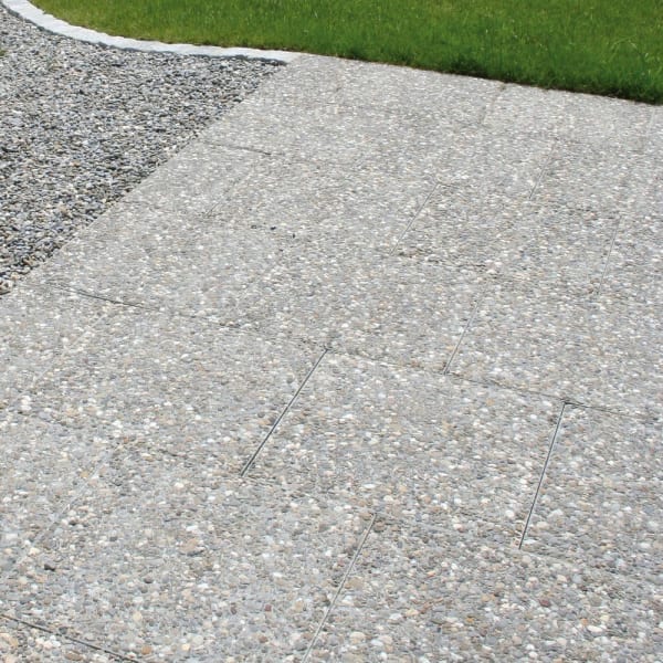 CASTELLO Gehwegplatte Sarina grau gewaschen Korn 6-12 L 50 B 50 H 4 cm-thumbnail